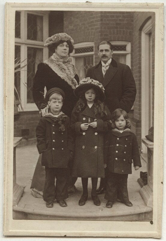 Dame clara ellen butt and robert henry kennerley rumford with their children npg x19025