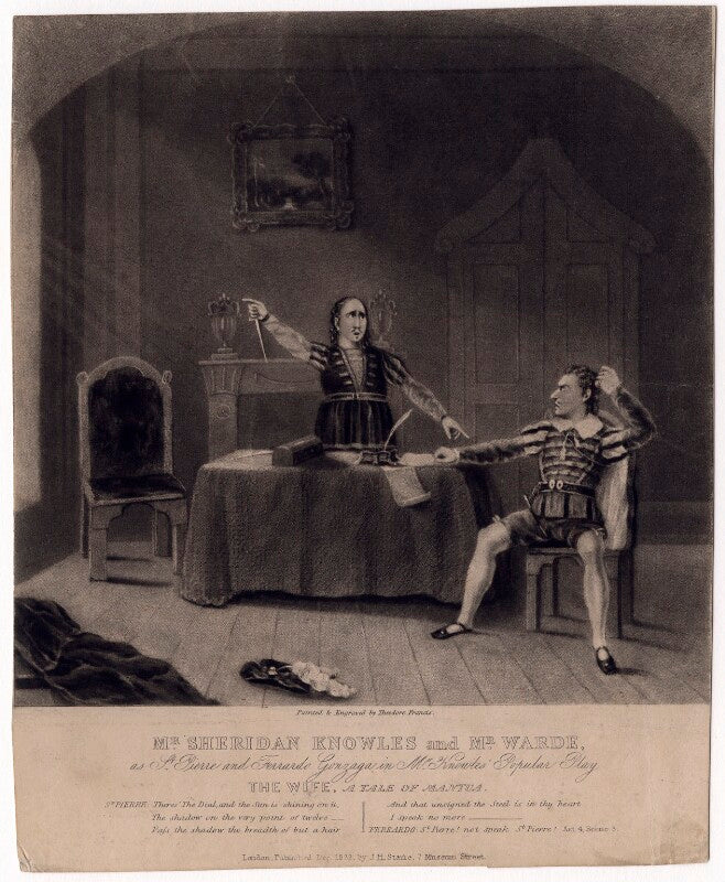 James sheridan knowles as st pierre in 'the wife' npg d3382