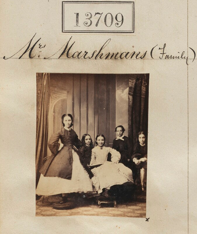 Unknown children ('mrs marshman's family') npg ax63340