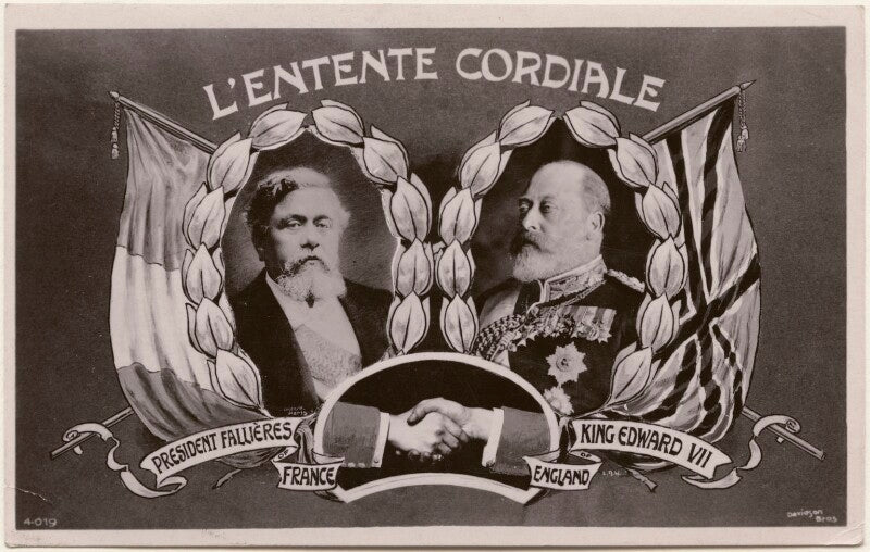 'l'entente cordiale' (clément armand fallières; king edward vii) npg x196927