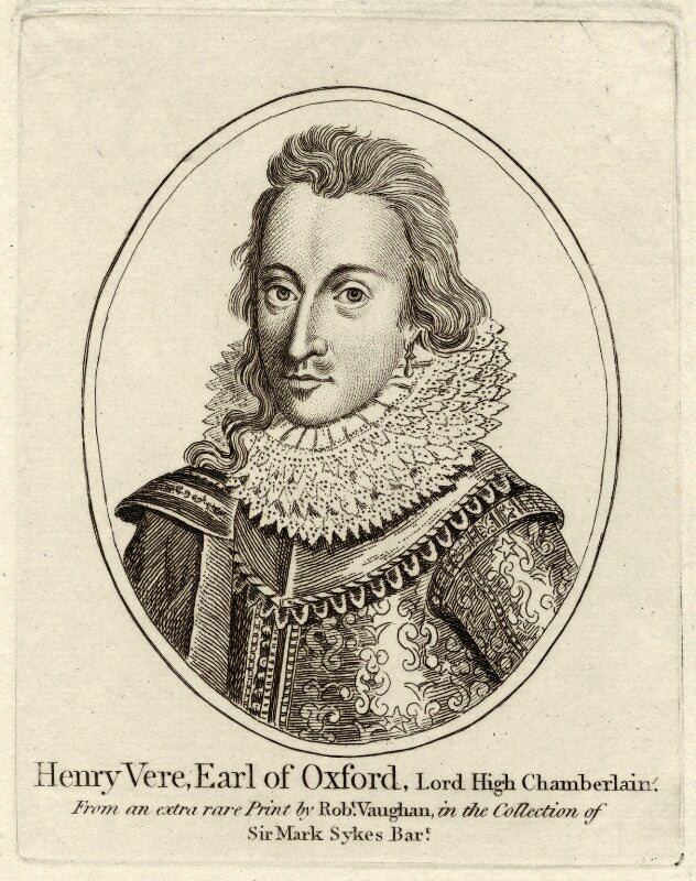 Henry de vere, 18th earl of oxford npg d25778