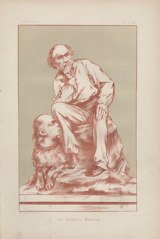 "The Gladstone Memorial" (Charles Bradlaugh; William Ewart Gladstone) NPG D44044