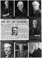Walter Stoneman (copy of newspaper article, including Walter Stoneman's photographs of seven Prime Ministers) NPG x515