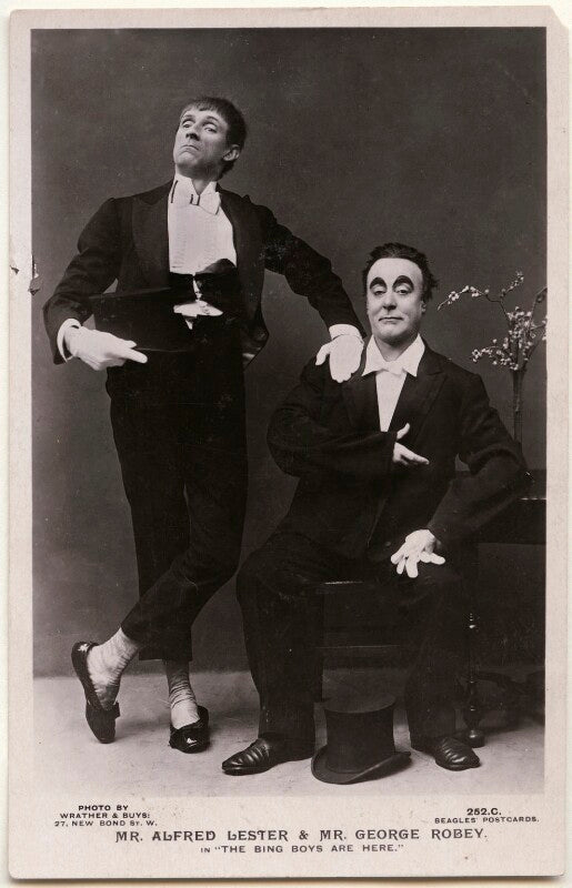 Alfred lester and george robey in 'the bing boys are here' npg x139752