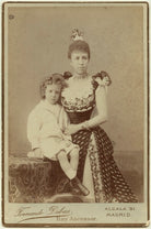 Alfonso XIII, King of Spain; María Cristina de Habsburgo-Lorena, Queen of Spain NPG x3823
