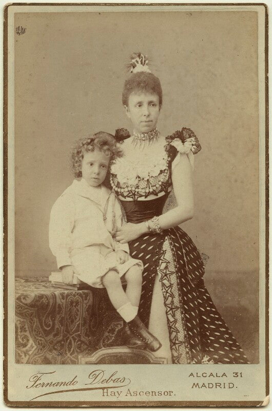 Alfonso xiii, king of spain; maría cristina de habsburgo lorena, queen of spain npg x3823