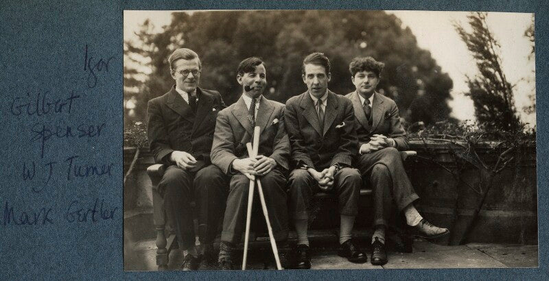 Igor vinogradoff; gilbert spencer; walter james redfern turner; mark gertler npg ax142496