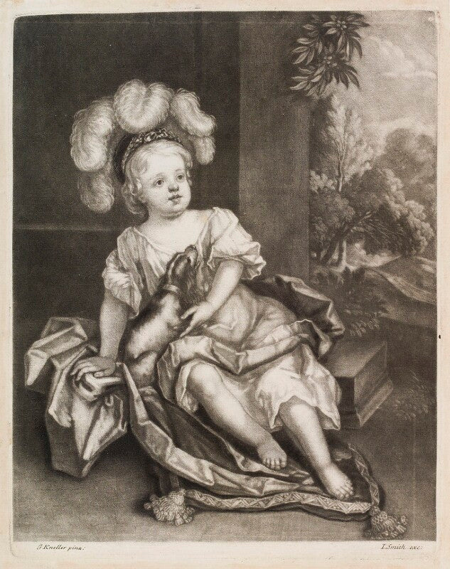 Boy with a dog npg d11779
