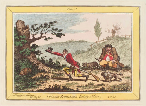 'Cockney-sportsmen finding a hare' NPG D12746