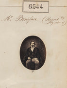 'Reproduced by order of Mr Boniface' NPG Ax56477