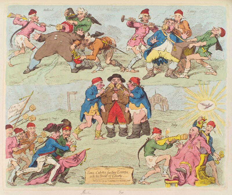 'sans culottes, feeding europe with the bread of liberty' npg d12469