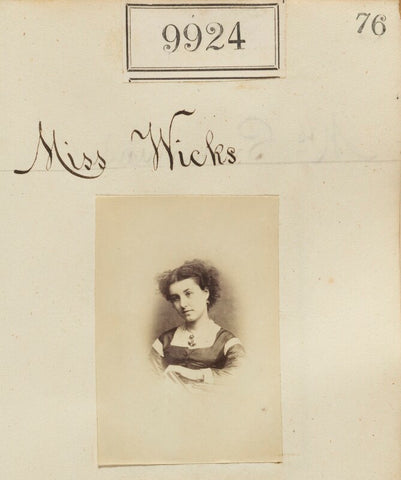 Miss Wicks NPG Ax59642