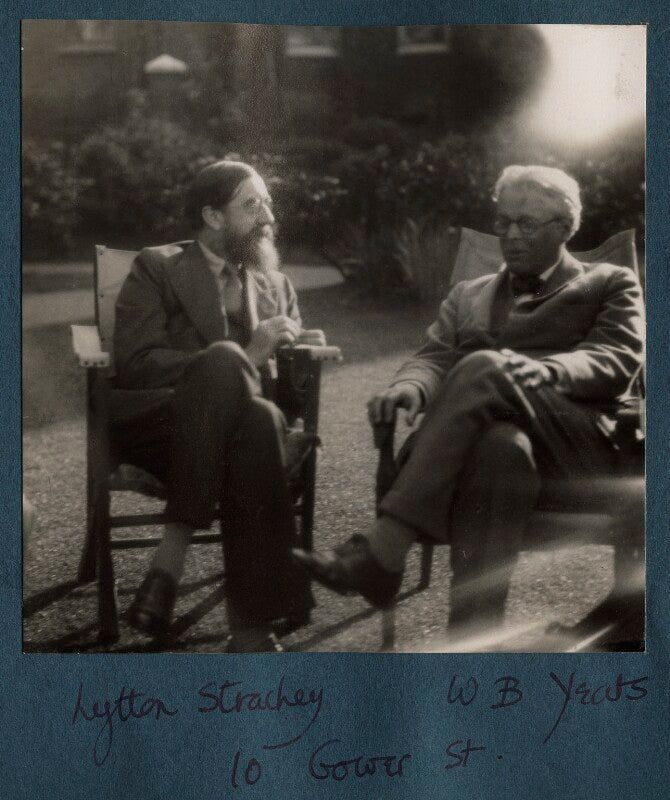 Lytton strachey; w.b. yeats npg ax143308