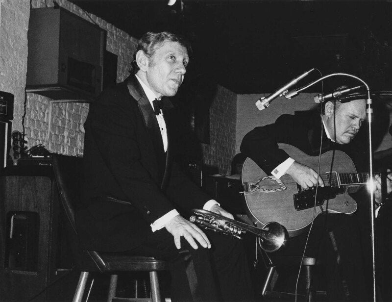 Ruby braff and unknown guitarist npg x210149