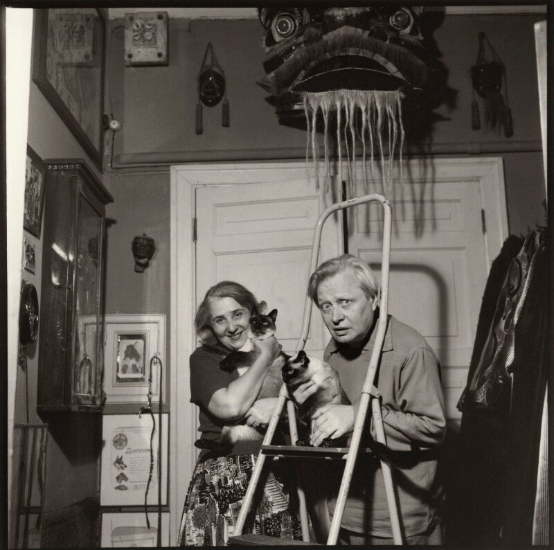 Sergey vladimirovich obraztsov with his wife npg x134755