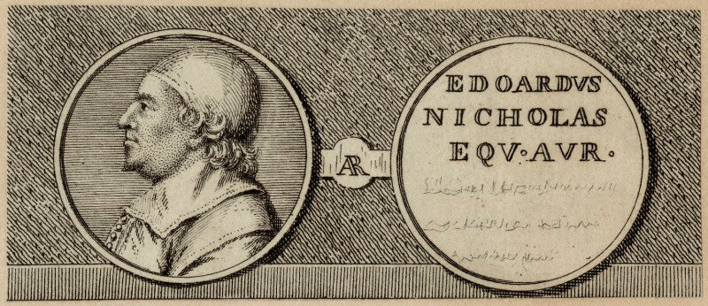Sir edward nicholas npg d29802