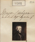 Unknown man ('Reproduction by order of Major Carlyon') NPG Ax58923