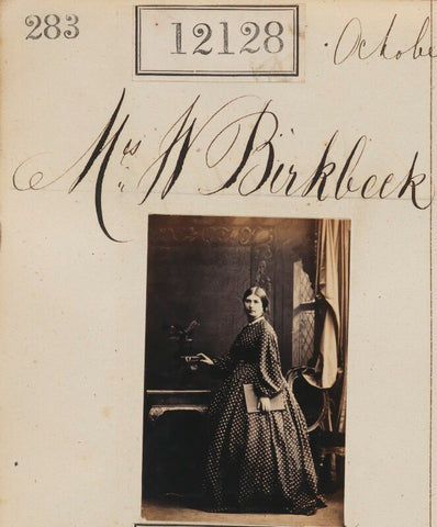 Mrs William Birkbeck NPG Ax61802