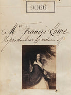 Unknown woman ('Reproduction by order of Mrs Francis Lowe') NPG Ax58889