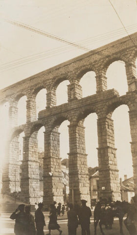 'Roman acqueduct restored by Isabella the Catholic' (Segovia, Spain) NPG Ax183110