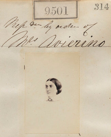 'Reproduction by order of Mrs Avierins' NPG Ax59309