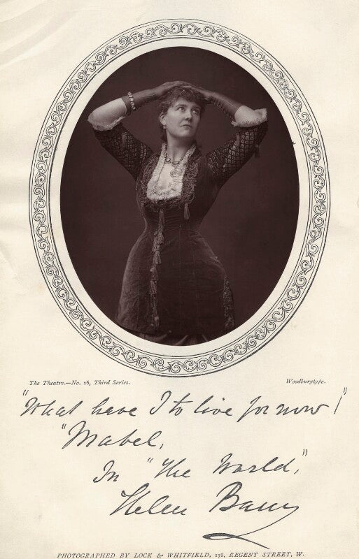 Helen barry as mabel huntingford in 'the world' npg x239