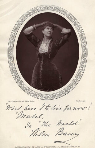 Helen Barry as Mabel Huntingford in 'The World' NPG x239
