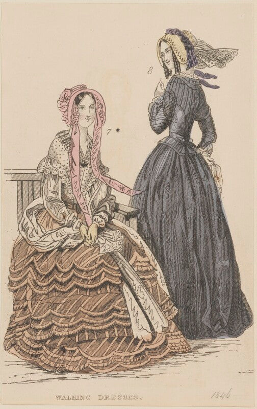 'walking dresses', october 1845 npg d47951