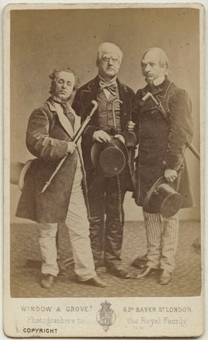 Thomas Edward Corrie Burns Righton; William J. Hill; Walter H. Fisher in 'The Happy Land' NPG Ax18170