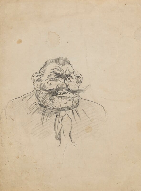 Comic sketch (unknown sitter) npg d43170