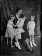 Astrid, Queen of the Belgians with her children NPG x130236