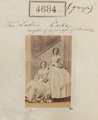 Julia (née Coke), Viscountess Powerscourt; Lady Anne Manningham-Buller (née Coke) NPG Ax54696