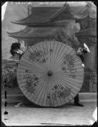 Olive May (née Olive Mary Meatyard), Countess of Drogheda and an unknown boy NPG x127683