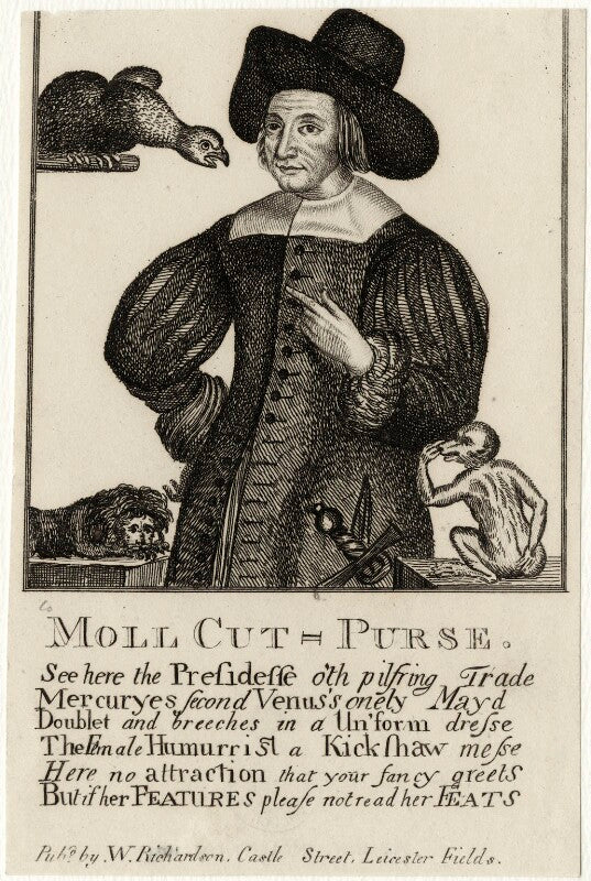 Mary frith ('moll cutpurse') npg d28535