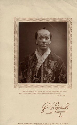 George Grossmith as Ko-Ko in 'The Mikado' NPG x16919