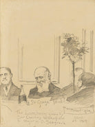 Sir George Alexander Touche, 1st Bt and three unknown men NPG D43187b