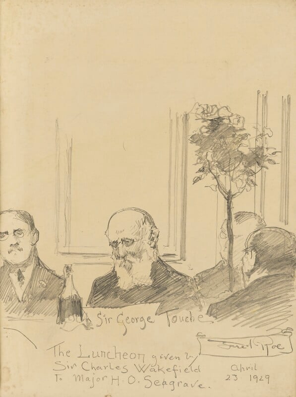 Sir george alexander touche, 1st bt and three unknown men npg d43187b