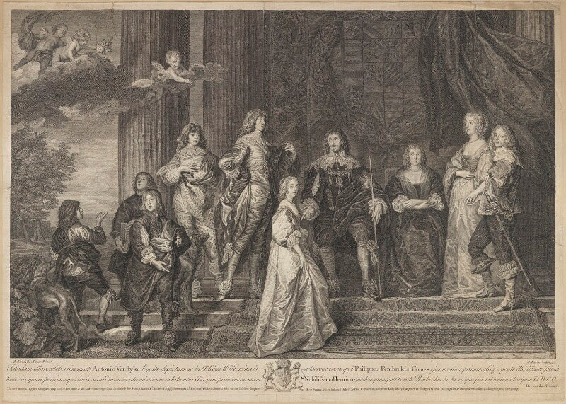 Philip herbert, 4th earl of pembroke and his family npg d40126
