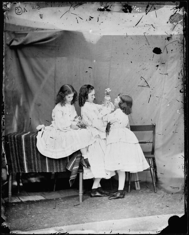 'open your mouth, and shut your eyes' (edith mary liddell; ina liddell; alice liddell) npg p991(9)