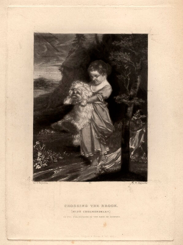 'crossing the brook' (hester frances (née cholmondeley), lady bellingham) npg d5623