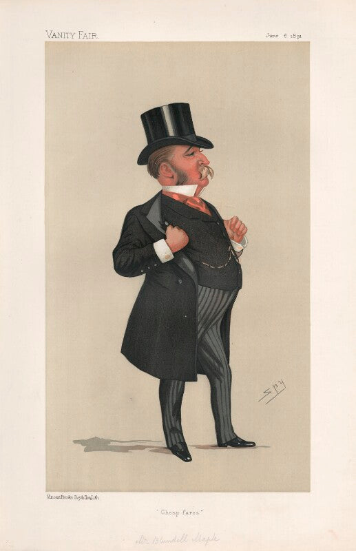 Sir john blundell maple, 1st bt ('statesmen. no. 578.') npg d44545