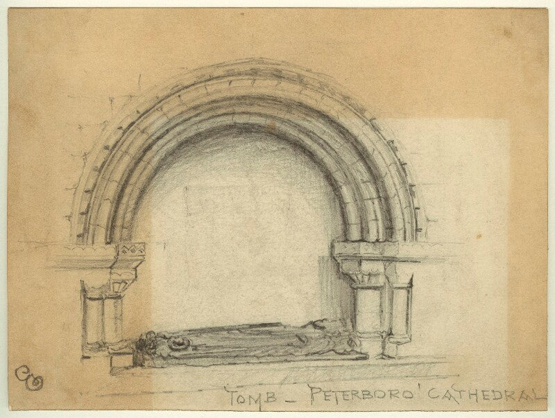 Tomb, peterboro cathedral npg d23174