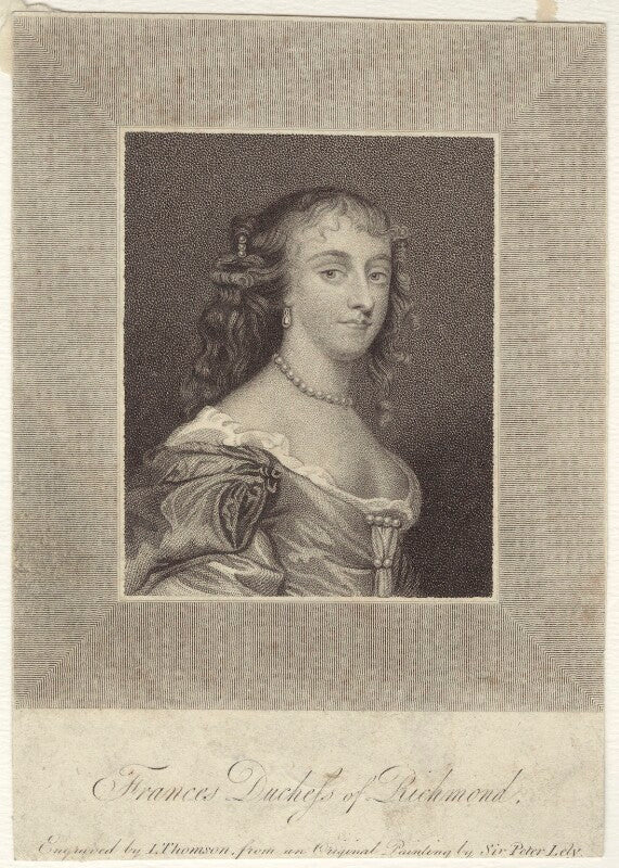 Frances teresa stuart, duchess of richmond and lennox npg d30485