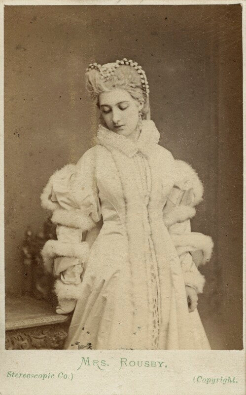 Clara marion jessie rousby (née dowse) as princess elizabeth in ''twixt axe and crown' npg x22106
