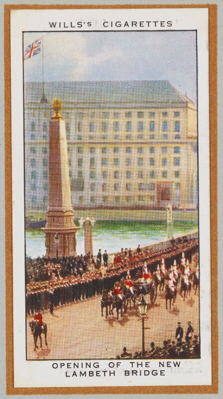 'opening of the new lambeth bridge' (king george v; queen mary and others) npg d47252