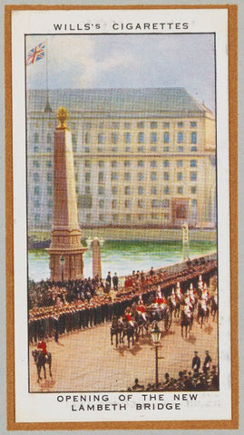 'Opening of the New Lambeth Bridge' (King George V; Queen Mary and others) NPG D47252