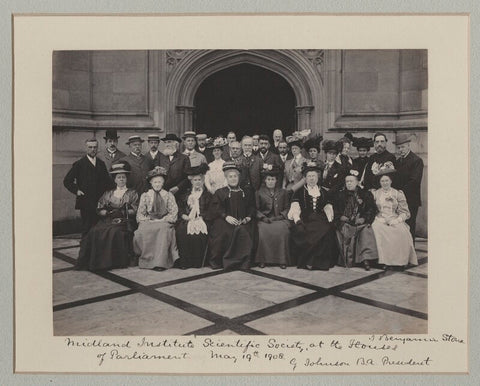 'Midland Institute Scientific Society at the Houses of Parliament' NPG x135552