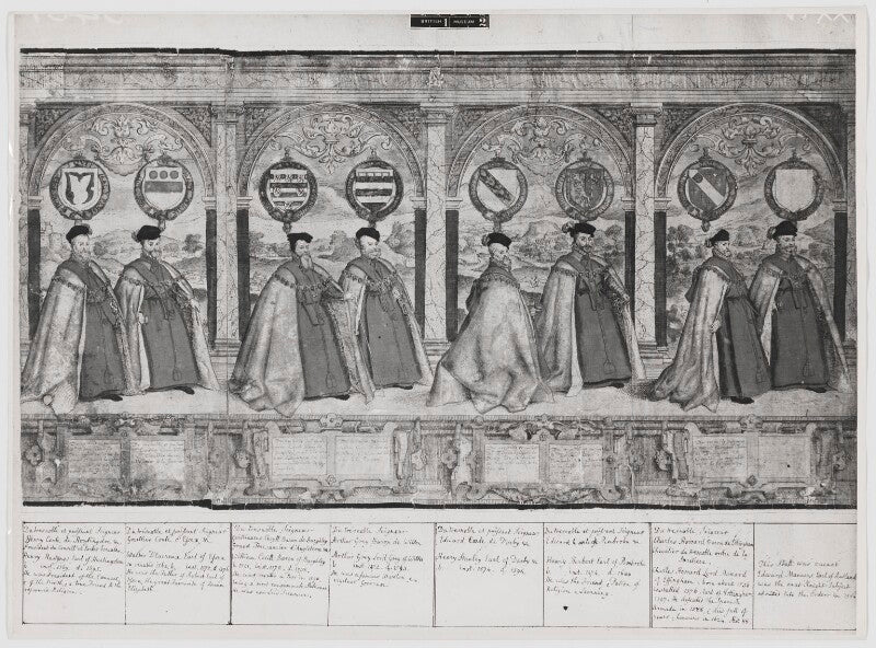 Procession of the knights of the garter (sheet 5) npg d31857