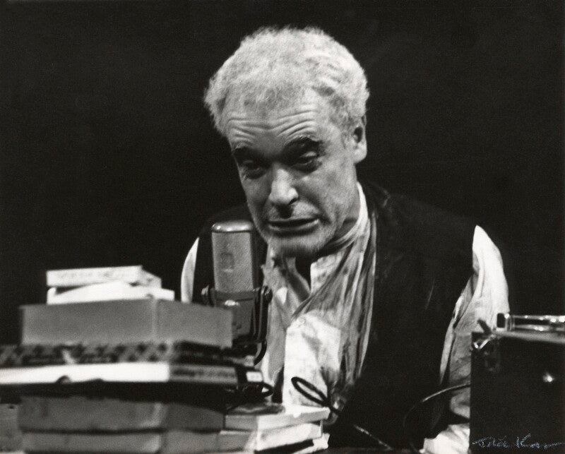 Patrick magee as krapp in 'krapp's last tape' npg x127344