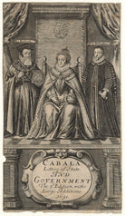 Queen Elizabeth I; William Cecil, 1st Baron Burghley; Sir Francis Walsingham NPG D21065